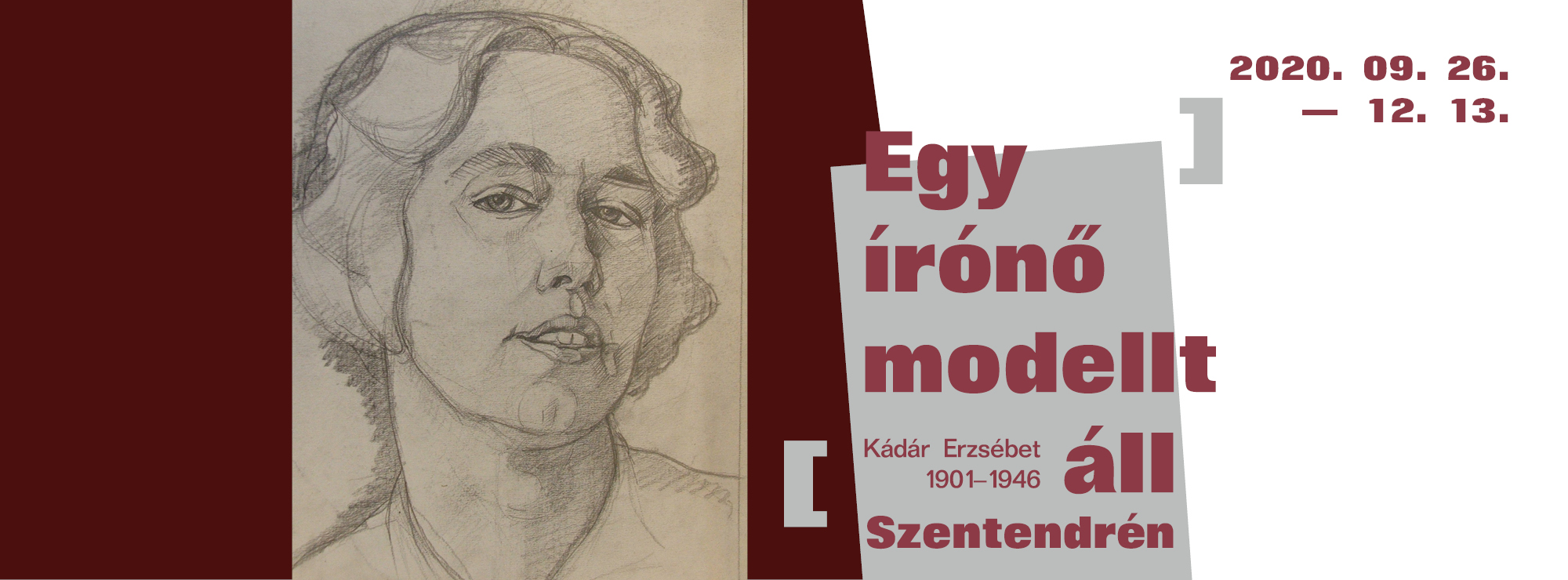 Kiemelt kép a Egy írónő modellt áll Szentendrén című kiállításhoz